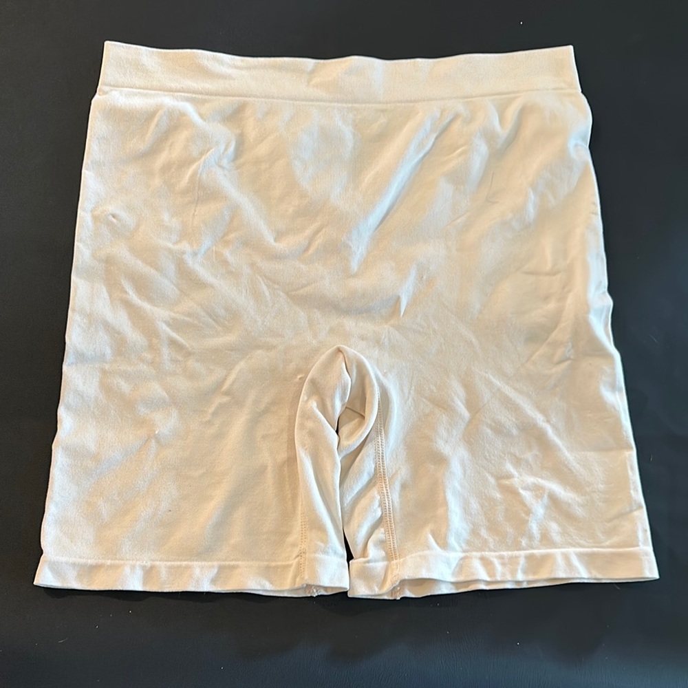 Midnight by Carole Hochman Cream Shapewear Shorts